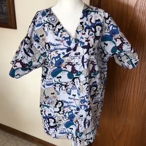 Scrub Top Dogs Cats Nursing Nurse Grooming